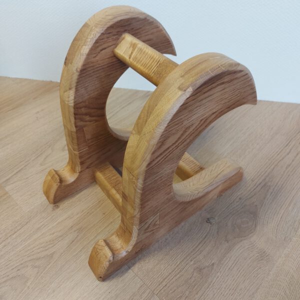 Kiteboard/wakeboardrack massief eikenhout - naturel danish-oil LARGE. - Afbeelding 9