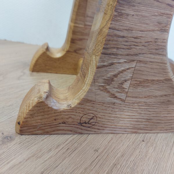 Kiteboard/wakeboardrack massief eikenhout - naturel danish-oil LARGE. - Afbeelding 11