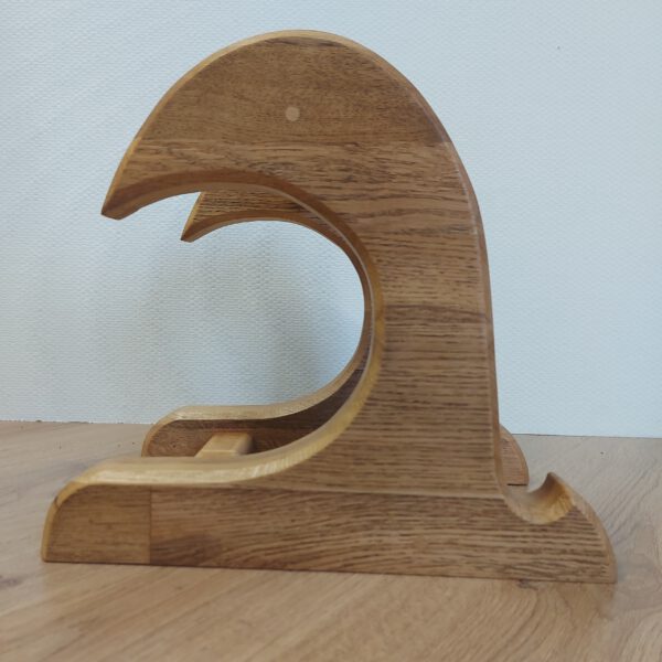 Kiteboard/wakeboardrack massief eikenhout - naturel danish-oil LARGE. - Afbeelding 14