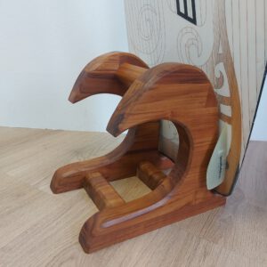 Kiteboard/wakeboardrack massief teakhout - naturel LARGE.