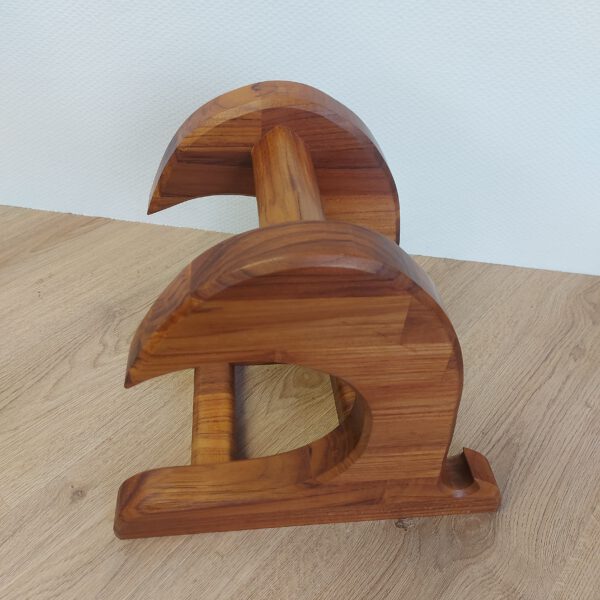 Kiteboard/wakeboardrack massief teakhout - naturel LARGE. - Afbeelding 6