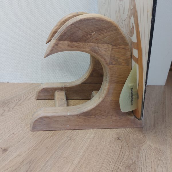 Kiteboard/wakeboardrack massief eikenhout - kleurolie wit LARGE. - Afbeelding 2