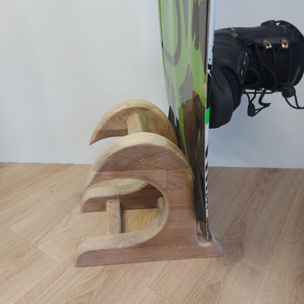 Kiteboard/wakeboardrack massief eikenhout - kleurolie wit LARGE. - Afbeelding 21