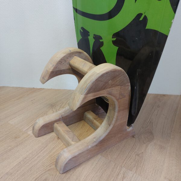 Kiteboard/wakeboardrack massief eikenhout - kleurolie wit LARGE. - Afbeelding 24