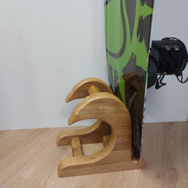 Kiteboard/wakeboardrack massief eikenhout - naturel danish-oil LARGE. - Afbeelding 16