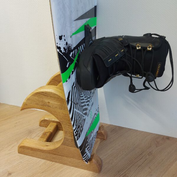 Kiteboard/wakeboardrack massief eikenhout - naturel danish-oil LARGE. - Afbeelding 18
