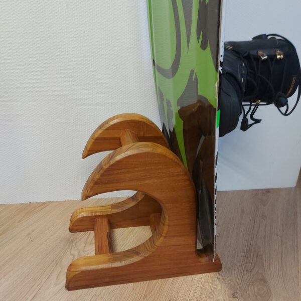 Kiteboard/wakeboardrack massief teakhout - naturel LARGE. - Afbeelding 22