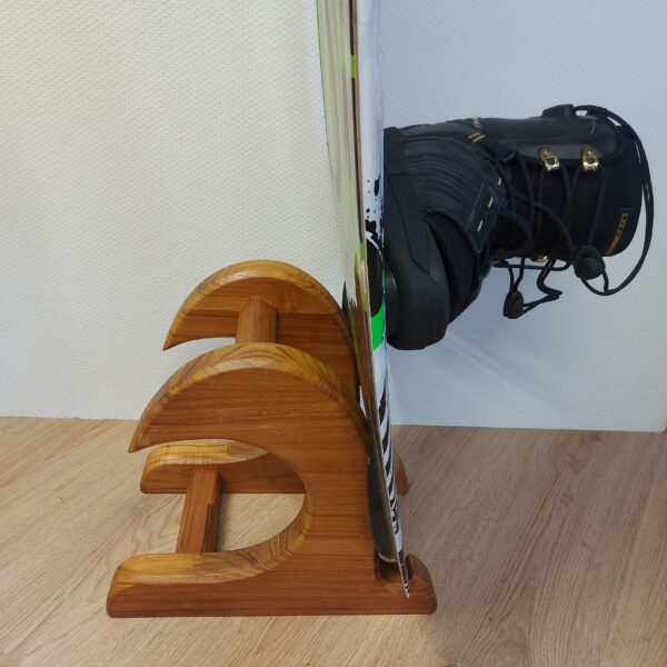 Kiteboard/wakeboardrack massief teakhout - naturel LARGE. - Afbeelding 18