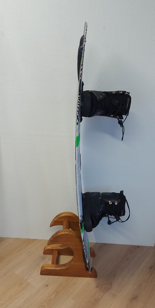 Kiteboard/wakeboardrack massief teakhout - naturel LARGE. - Afbeelding 19