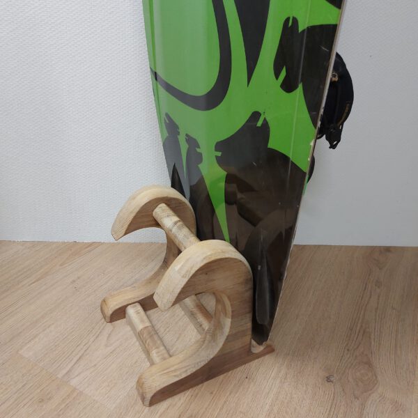 Kiteboard/wakeboardrack massief eikenhout - kleurolie wit MEDIUM. - Afbeelding 20